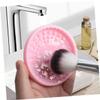 IWOWHERO Silicone Makeup Brush Cleaner Sponge Dual-Use Cleaning Pad for Makeup Brushes Portable Easy to Use view 3