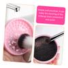 IWOWHERO Silicone Makeup Brush Cleaner Sponge Dual-Use Cleaning Pad for Makeup Brushes Portable Easy to Use view 4