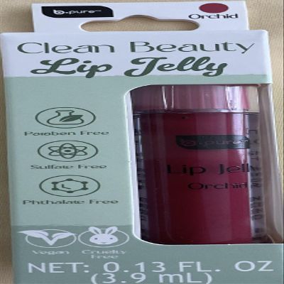 B.pure Clean Beauty Lip Jelly, Orchid Shade, Vegan Formula, 0.13 fl oz