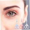 Ipetboom 3pcs Stainless Steel Beauty Tools Eyelash Scissors Eyebrow Scissors Portable Multi Function for Home Salon Use Pink Curved White Straight Blue Rounded view 3