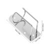 LIFKOME Stainless Steel Hair Clipper Holder Rack Electric Trimmer Storage Organizer for Barbers Wall-Mounted Clipper Display Stand Professional Salon Tool Accessories view 2