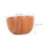 Homoyoyo Wood Shaving Soap Bowl for Men Reusable and Portable Grooming Tool Lightweight Travel Shaving Dish for Smooth Lather for Home and Bathroom Use view 2