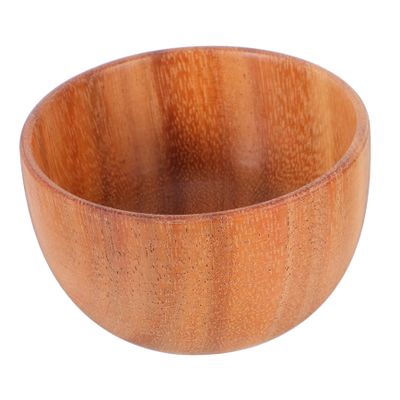 DECHOUS Wooden Shaving Soap Bowl for Men Elegant Natural Wood Lathering Tool for Smooth Shaving Portable Beard Foaming Bowl for Home Travel Grooming