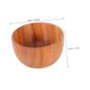 DECHOUS Wooden Shaving Soap Bowl for Men Elegant Natural Wood Lathering Tool for Smooth Shaving Portable Beard Foaming Bowl for Home Travel Grooming view 2