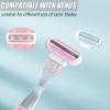 CATO-WDJ Replacement Razor Handle Compatible with Venus, Non-Slip Ergonomic Razor Handle for Women, Handle Only(Pink) view 3