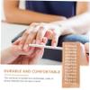 CALLARON Double Sided Wooden Nail Brush Tool Nail Cleaning Brush for Manicure and Pedicure Comfortable to Hold Handle for Home and Salon Use view 3