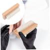 CALLARON Double Sided Wooden Nail Brush Tool Nail Cleaning Brush for Manicure and Pedicure Comfortable to Hold Handle for Home and Salon Use view 4