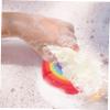 Healvian 1pc Colorful Rainbow Bath Sponge Soft Ultra Absorbent Shower Body Scrubber for Boys and Girls Gentle Exfoliation Fun Bathing for Bath view 3