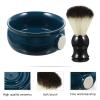 Beaupretty 2pcs Shaving Kit for Men Shaving Brush Soap Bowl Ceramic Bowl Smooth Handle Soft Comfortable for Gentle Shave view 2