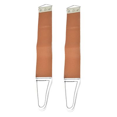 Healvian 2Pcs Double Sided Razor Sharpening Convenient Home Use Shaver Sharpening Tool with Hanging Eyelet for and Smoother Random Color