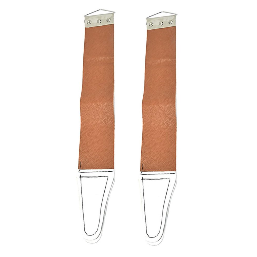 Healvian 2Pcs Double Sided Razor Sharpening Convenient Home Use Shaver Sharpening Tool with Hanging Eyelet for and Smoother Random Color