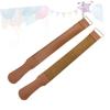 Healvian 2pcs Leather Razor Strop Pure Cowhide Sharpening Cloth for Straight Razors Professional Polishing Tool for Blades and Woodworking and Easy to Use view 2