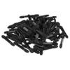 Vaguelly 100pcs Double Ended Eyeshadow Brush for Women Soft Sponge Applicators for Makeup for Home Travel Parties and Daily Use Black view 1