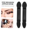 Vaguelly 100pcs Double Ended Eyeshadow Brush for Women Soft Sponge Applicators for Makeup for Home Travel Parties and Daily Use Black view 3