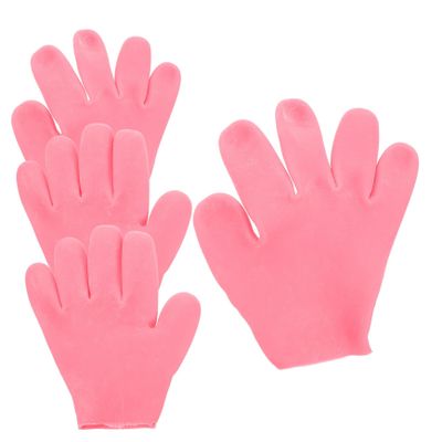 FRCOLOR 2pairs Moisturizing Gloves for Dry Hands Women Silicone Arthritis Glove Lotion