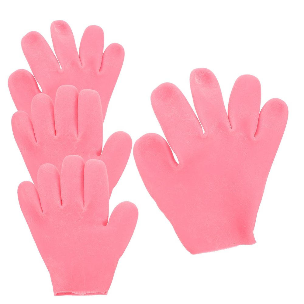 FRCOLOR 2pairs Moisturizing Gloves for Dry Hands Women Silicone Arthritis Glove Lotion