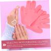 FRCOLOR 2pairs Moisturizing Gloves for Dry Hands Women Silicone Arthritis Glove Lotion view 3