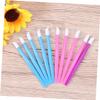 Baluue 10pcs Ergonomic Handle Nail Cuticle Pusher Dead Skin Remover Pedicure Tool Random Color view 3