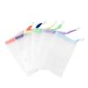 Vaguelly 1pack Colorful Net Pouches for Handmade Soap Facial Cleansing Mesh Drawstring Design Portable for Travel and Home Use view 1
