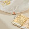 100Pcs Premium Disposable Lip Brushes Lipstick Applicator Wands Bamboo Handle Makeup Tool Kits Soft Hygienic Wands for Professional Personal Use view 3