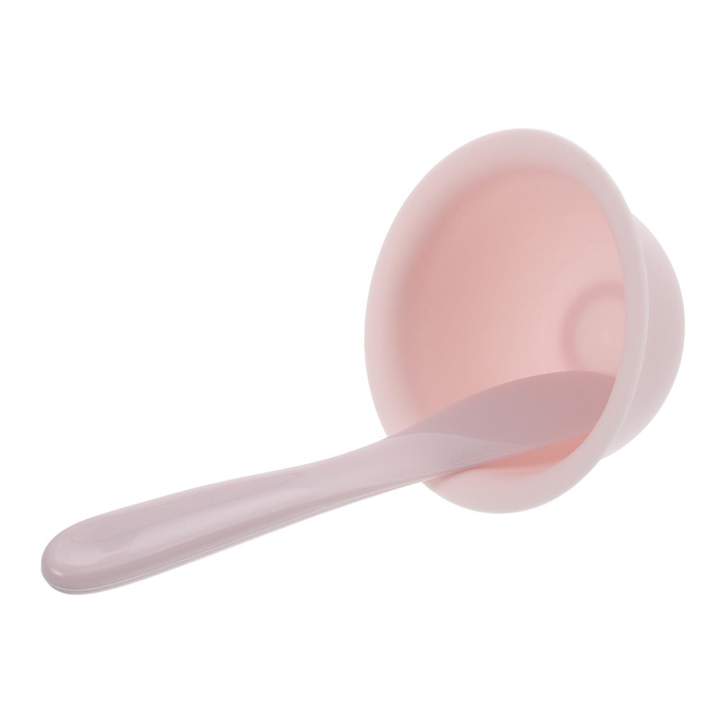FOYTOKI 1 Set DIY Silicone Facial Mask Mixing Set Bowl Spatula Measuring Spoon for Spa Skincare Routines Easy to Carry Multiuse for Even Application of Masks Serums