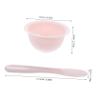 FOYTOKI 1 Set DIY Silicone Facial Mask Mixing Set Bowl Spatula Measuring Spoon for Spa Skincare Routines Easy to Carry Multiuse for Even Application of Masks Serums view 2