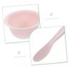 FOYTOKI 1 Set DIY Silicone Facial Mask Mixing Set Bowl Spatula Measuring Spoon for Spa Skincare Routines Easy to Carry Multiuse for Even Application of Masks Serums view 3