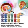 Electric Wax Seal Warmer Kit with 600pcs Metallic 6 Assorted Wax Seal Beads view 2