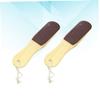 Baluue 2pcs Double Sided Foot File Tool for Smooth Skin Removal Foot Grinding Tool for Calluses Hard Skin Multi-Purpose Random view 2