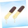 Baluue 2pcs Double Sided Foot File Tool for Smooth Skin Removal Foot Grinding Tool for Calluses Hard Skin Multi-Purpose Random view 4