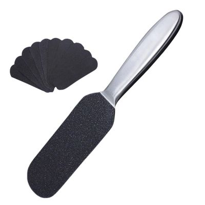 Baluue 1set Foot Remover Tools Stainless Steel Handle and Replaceable Sandpaper for and Dead Skin Removal Handle Sandpapers