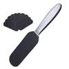 Baluue 1set Foot Remover Tools Stainless Steel Handle and Replaceable Sandpaper for and Dead Skin Removal Handle Sandpapers view 1
