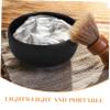 JECOMPRIS Stainless Steel Shaving Bowl for Men Soap Dish Brush Holder Metal Shaving Lather Bowl Retro Design Travel-friendly view 3