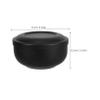 Zerodeko Shaving Soap Bowl Stainless Steel Shaving Bowl Brush Stand Reusable for Men view 2