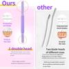 Eyebrow Razor for Women Face,Dermaplane Razors with Cover for Peach Fuzz Facial Hair Removal 2Pcs view 2