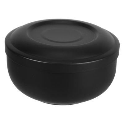 Cabilock Metal Shaving Soap Bowl for Men Stainless Steel Shaving Cup Lid Brush Stand