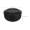 Cabilock Metal Shaving Soap Bowl for Men Stainless Steel Shaving Cup Lid Brush Stand view 2
