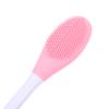 BESTYASH 3Pcs Silicone Face Cleaning Brush Dual Head Facial Cleaner Tool for Gentle Skin Cleansing Portable Mint Green Pink Purple for Daily Use view 3