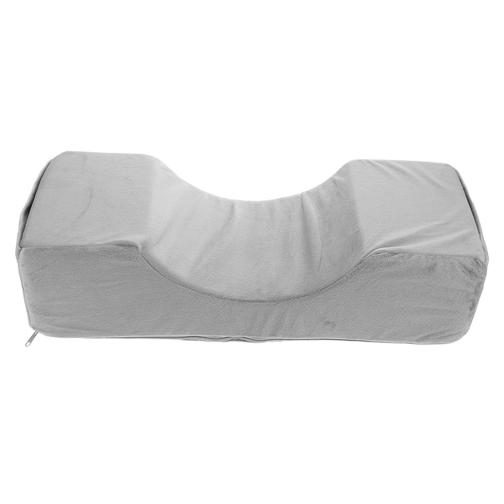 Beaupretty U-Shaped Eyelash Extension Pillow Ergonomic Facial Cushion for Beauty Salons Home Use Removable for Easy Cleaning Convenient Tool Storage Pocket for Lash Extensions