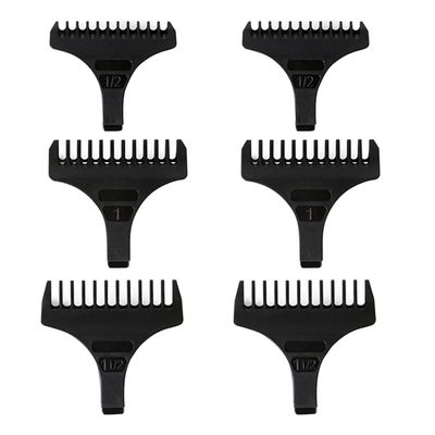 (6 Pack) T-Shape Trimmer Guides For Wahl T Blade Guides #3792, for the 5 Star Detailer #2215 T Wide Blade