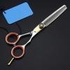 440c Steel 6 Inch Hair Scissors Cutting Barber Hair Cut Salon Thinning Shears Hairdressing Scissors Set view 3