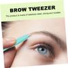 WRITWAA Mini Eyebrow Tweezers 4-Piece Set Stainless Steel Hair Clamps for Women Precision Brow Tools for Eyebrow Shaping and Grooming view 4