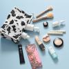 bag,Makeup Bag, 3 Pcs/Set Waterproof Cow Print Makeup Bag Travel Cosmetic Bag Portable PU Leather Multifunction Organizer Storage Bag Cute Milk Cow Grain Toiletry Bags Pouch Bags view 4