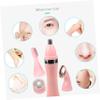4 in 1 Women Electric Shaver Waterproof ABS with 4 Attachments Pink view 4
