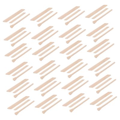 Healvian 150Pcs Wooden Sticks Applicator for Hair Removal Durable Strips for Facial Use for Eyebrows Legs Arm and Bikini Area Quick and