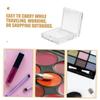 Beaupretty 2pcs DIY Empty Makeup Palette Small Refillable Lipstick and Eyeshadow Container Magnetic Blush and Highlighter Box for Travel Portable Cosmetic Storage view 3