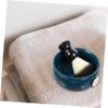 FRCOLOR 2pcs Men's Shaving Kit Shaving Brush Ceramic Bowl Gentle Shave Experience Comfortable Handle Travel-friendly view 2
