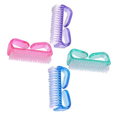 Baluue 4pcs Hand Fingernail Scrubbing Tool Grip Handle for Easy Usage and Storage