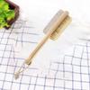 Baluue Natural Remover with Bristle Brush Pumice Stone Exfoliating Foot Scrubber for Smooth Skin Wood Handle Tool for Massage view 3