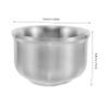 Beaupretty Stainless Steel Shaving Soap Bowl for Men Shave Bowl Compact Grooming Tool for Travel Design for Shaving Facial Cleansing view 2